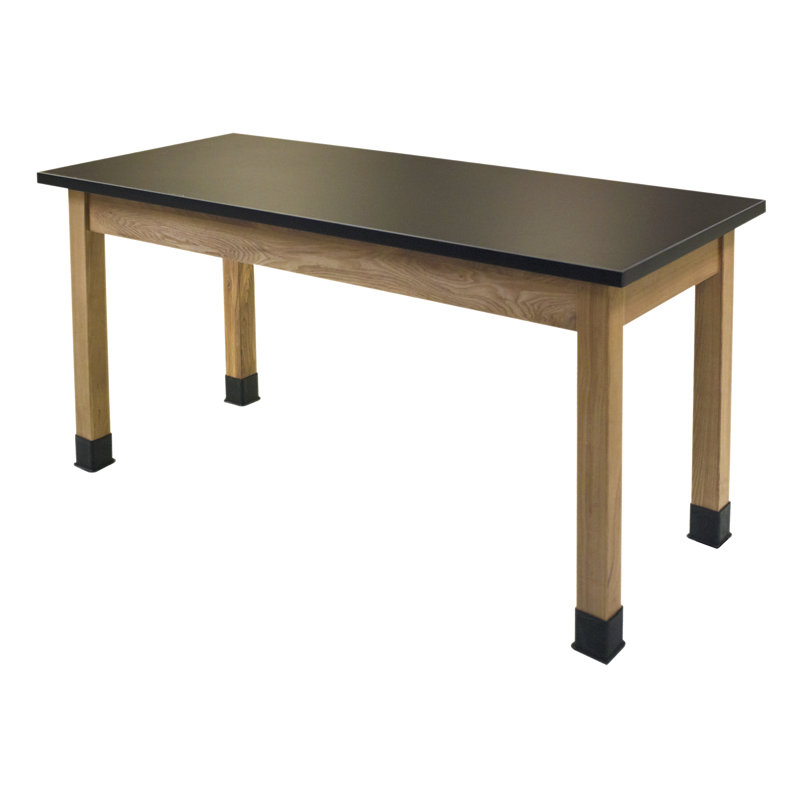 Black High Pressure Laminate Rectangular Science Table