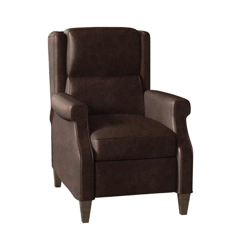 Gallaway Recliner, Aline Fumo Genuine Leather, Cobblestone, Manual