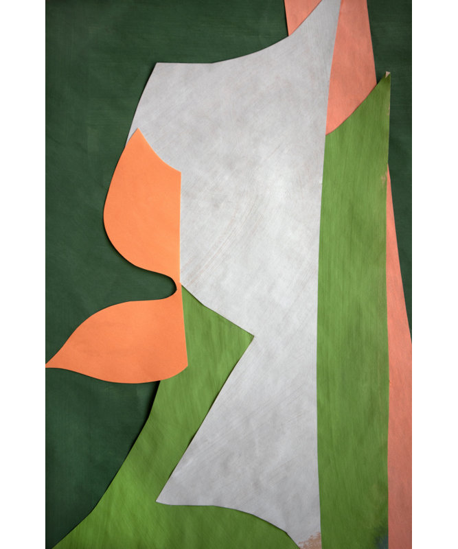 Soft Abstract Forms by Cyrille Gulassa — Abstract Wall Art, 16 × 24, Framed Print, Tan