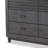Biom Wide Dresser, 6 Storage Drawers, Charcoal Brown Solid Hardwood