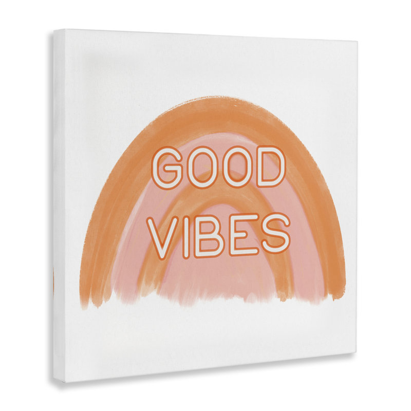 «Orange Good Vibes» par Amber Clarkson, H 17 po x l 17 po