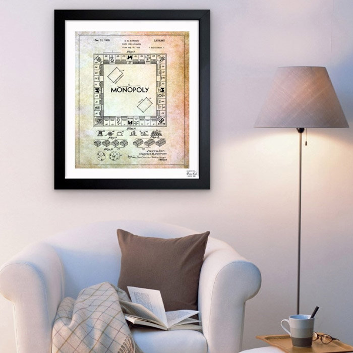 Monopole 1935 - Impression sur papier, H 14 po x l 12 po