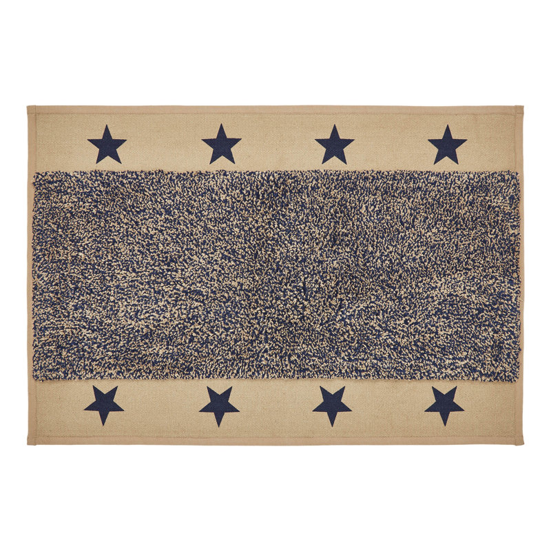 Cotton Blend Non-Slip Bath Mat, 20"W x 30"L
