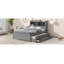 Platform Bed With Trundle, Drawers And USB Plugs
