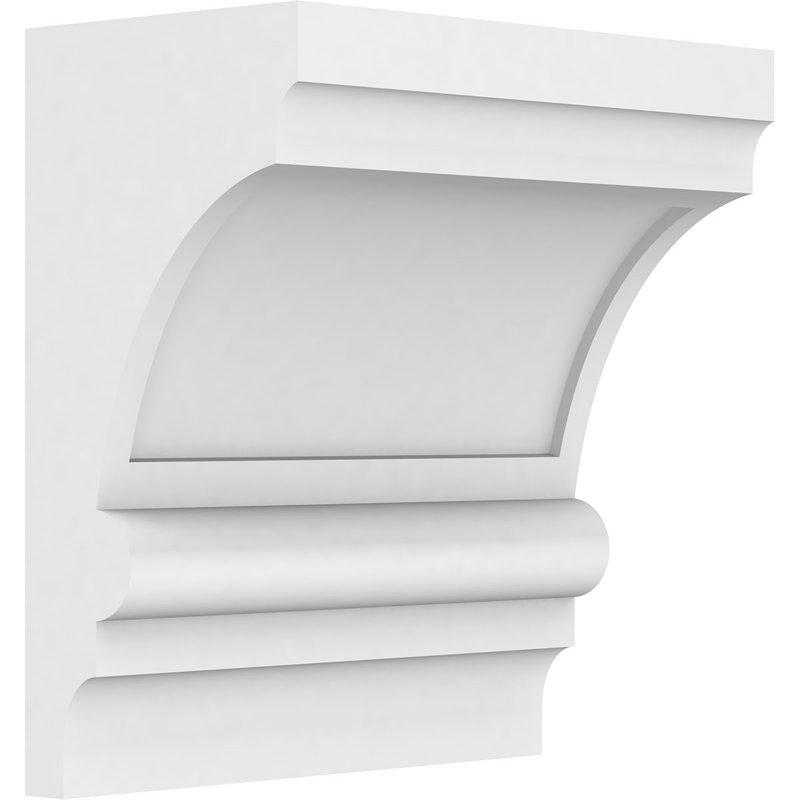 Corbeau en PVC standard de qualité architecturale Diane, H 8 po x l 7 po x P 4 po