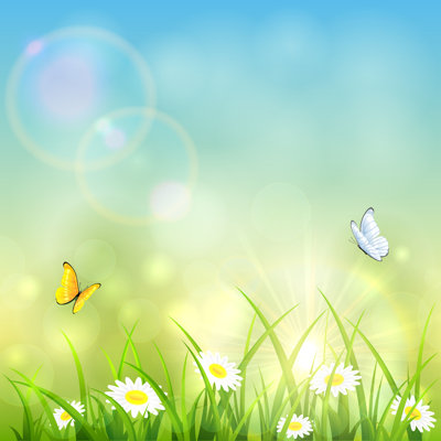 «Grass and Shinning Sun» par Losw - impression sur toile tendue