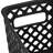 Narrow Deco Basket, Black (Set of 4)