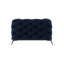 Chesterfield Armchair  with Silver Metal Legs-807815892