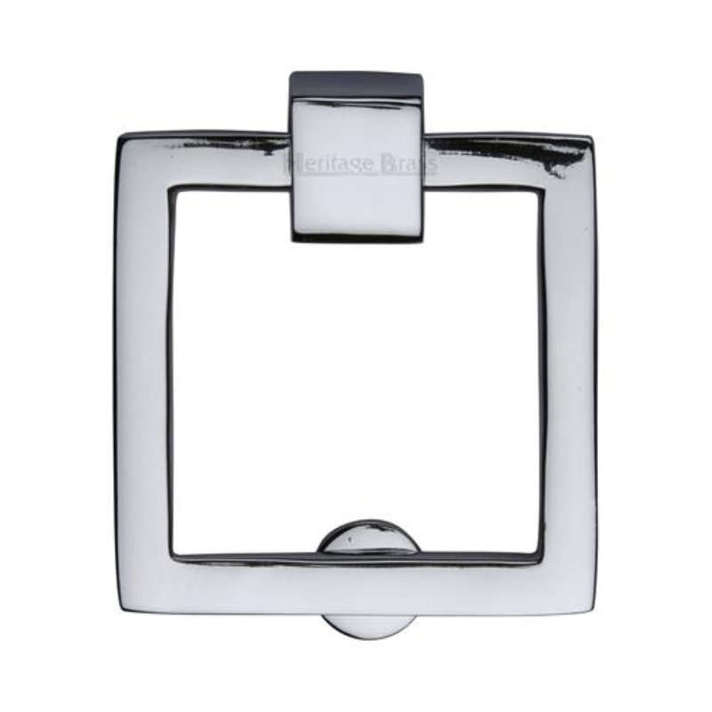Heritage Brass Heritage Square Drop Pull, Polished Chrome