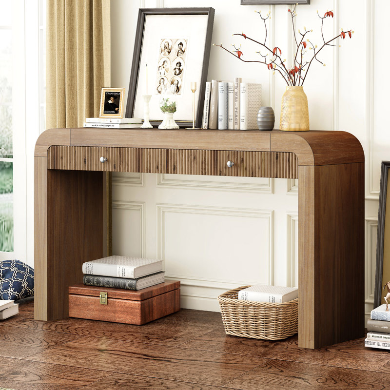 Mukades 54.3''W Console Table, Natural