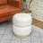 Round Upholstered Ottoman Stool-495806611