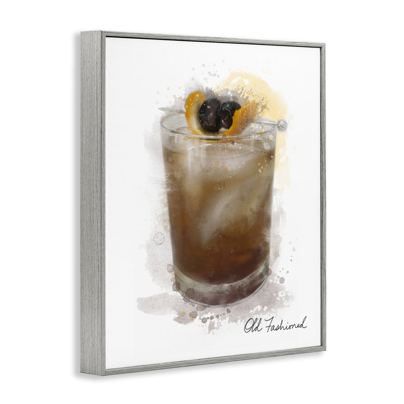 Old Fashioned Splash Framed Giclee, design by Matthew Piotrowicz, Farmhouse Gray Framed Giclee, 30" H x 24" W
