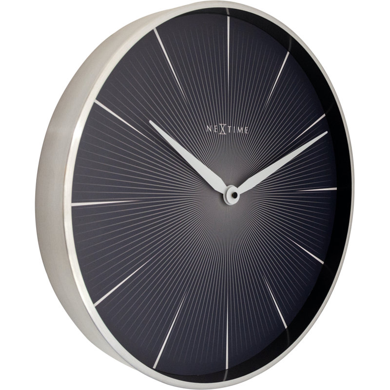 Metal Wall Clock, Black