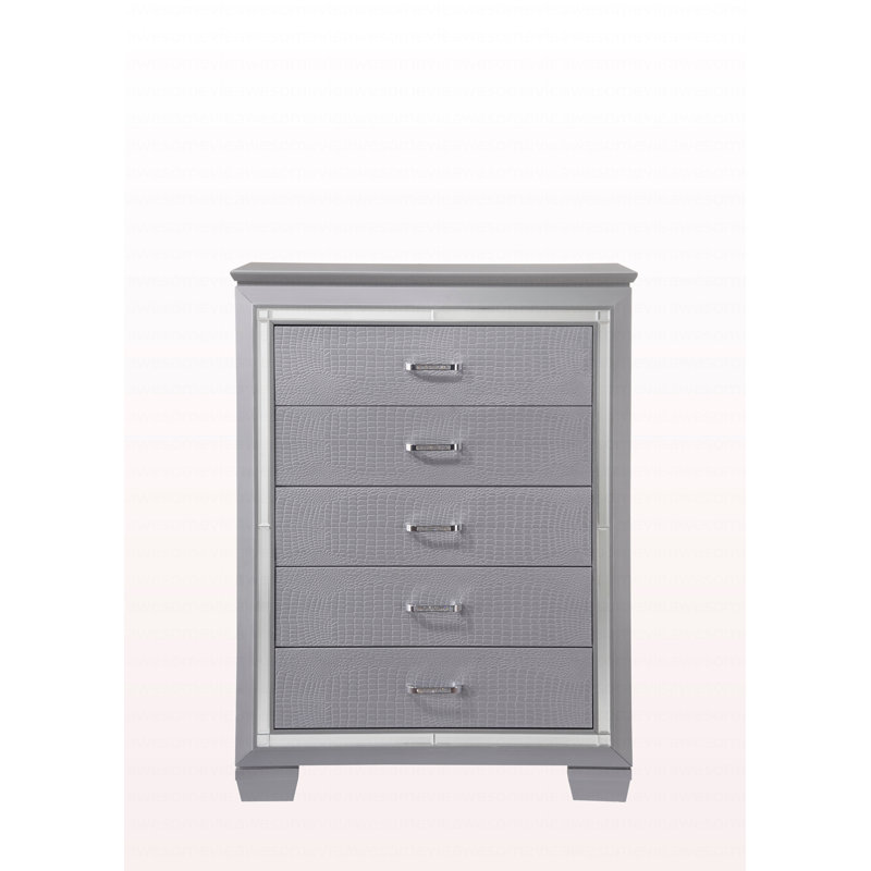 Miroir à commode haute 5 tiroirs 1Pc