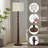 60" Vintage Farmhouse Floor Lamp Adjustable Color Temperature Standing Lamps With Linen Shade Rustic Retro Tall Light For Home Decor,Bedroom,Reading,Office-2083597456-2106216833