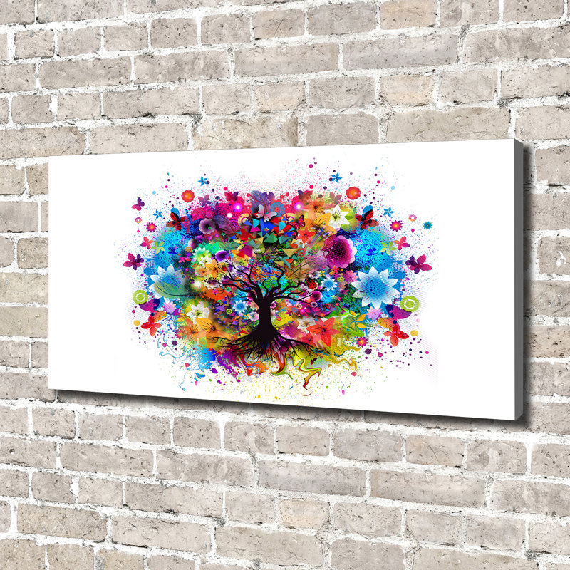 Colourful Tree - Wrapped Canvas Print