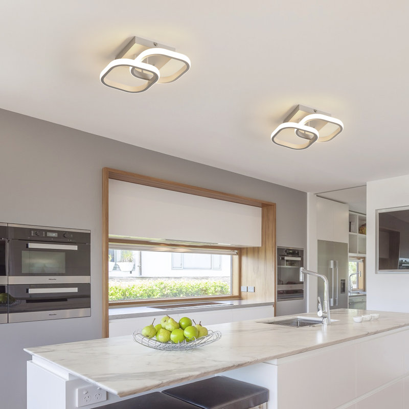 Luebbert LED Semi Flush Mount, 4000K, White