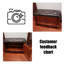 Banc rembourré brun