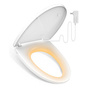 iliD Electrical Heated Toilet Seat, Elongated Toilet Seat, Three Levels of Seat Heating, Energy-Saving, Soft Night Light, IPX4 Waterproof,Easy Installation