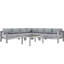 Ensemble de canapé modulaire d'extérieur en aluminium 6 pièces Shore-23592958