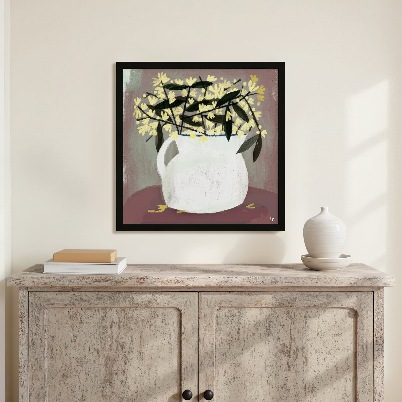 Calycanthus by StudioM, Black, 30" H x 30" W x 1.25" D