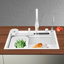 Évier de cuisine rectangulaire moderne avec robinet simple Oukaning-106895429