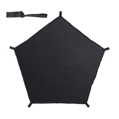 Hamac dôme d'escalade pentagonal noir - Accessoire de jeu d'extérieur robuste pour une capacité de poids de 350 lb