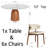 7PCS Modern Dining Set Seats 6-1441264773-1441264777