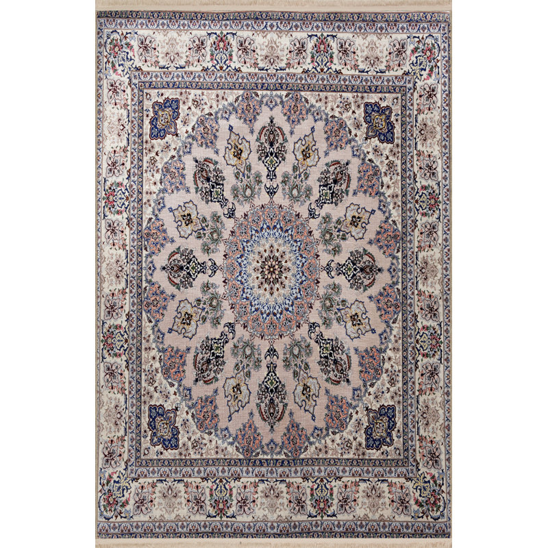 Tapis rose en polypropylène à imprimé numérique Xylina, Tapis de couloir 3 pi 4 po x 9 pi 11 po