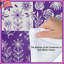 Édredon mauve à motif floral-127458815
