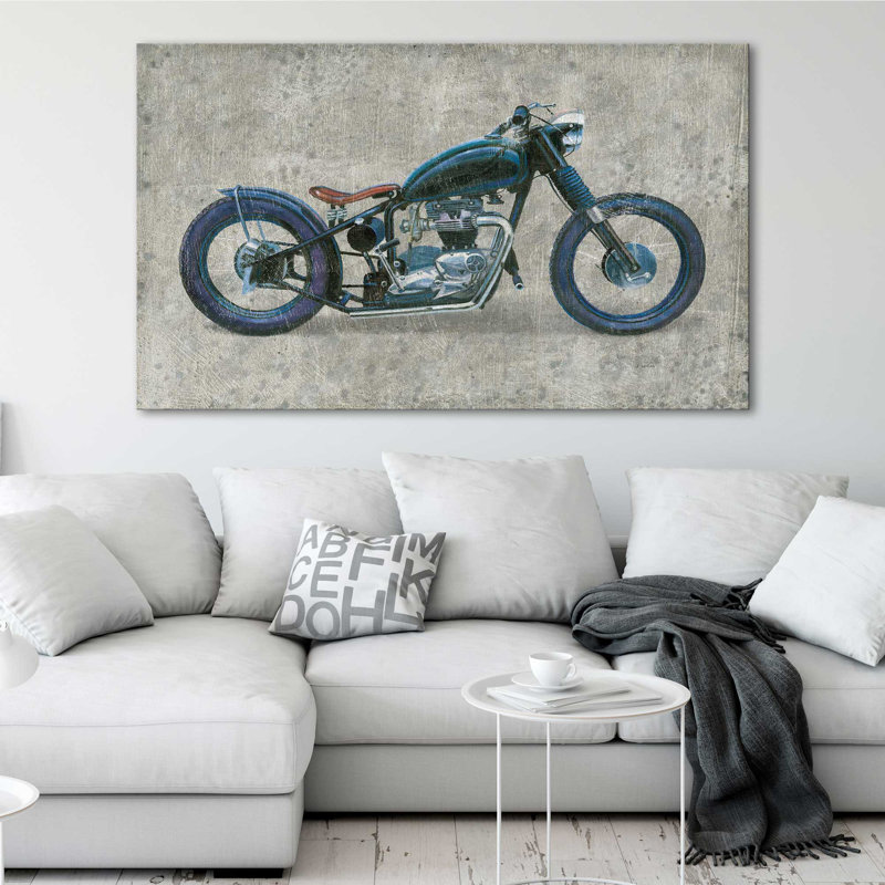 Lets Roll I Grunge - impression, H 24 po x l 40 po x P 1,5 po, Toile tendue