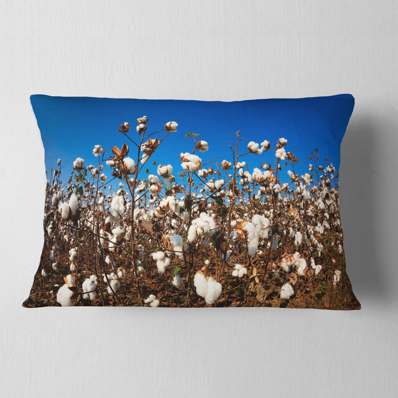 Coussin en coton Blooming Alabama, 12 po x 20 po, Rectangle