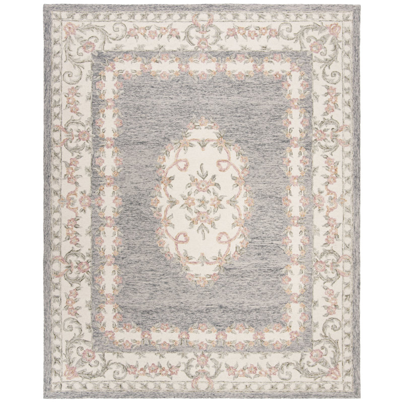 Evelina Hand Tufted Wool Oriental Rug, Rectangle 8' x 10'