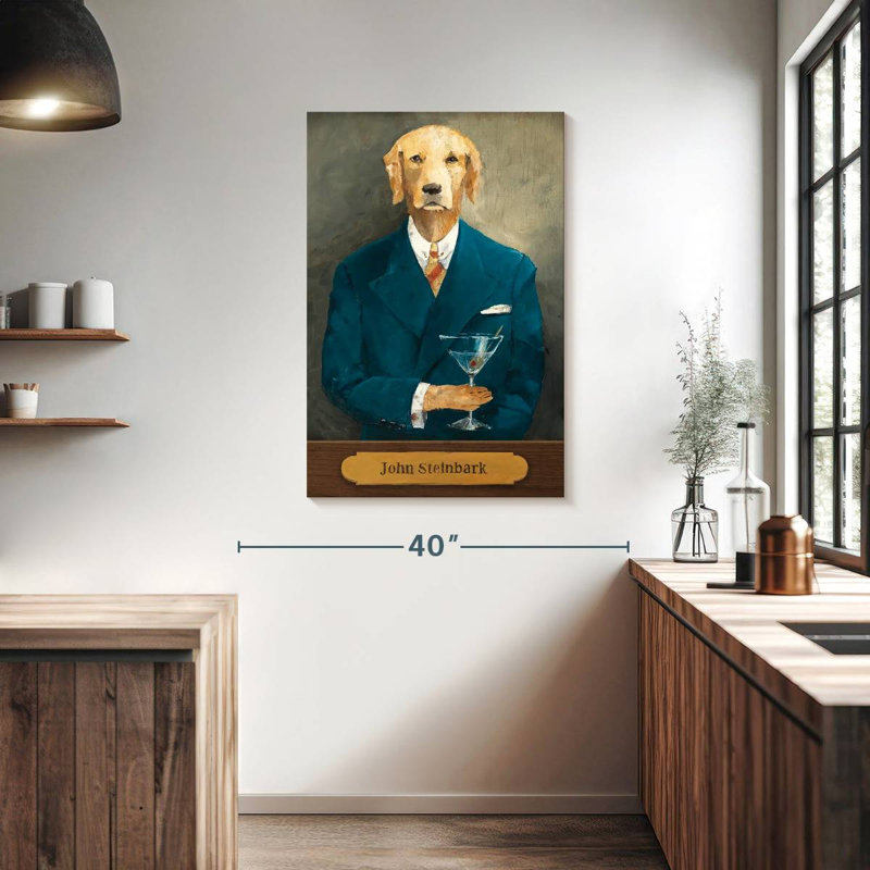 Brampt John Steinbark With Plaque, 39" H x 26" W