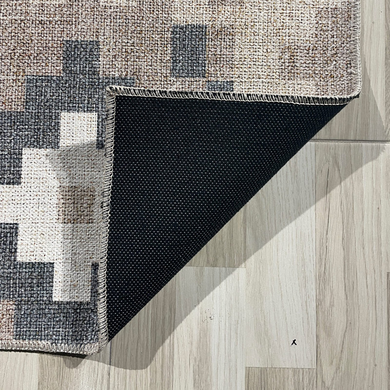 Tapis rectangulaire Zelphia, Tapis de couloir 2 pi 8 po x 14 pi 10 po