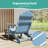 Adirondack Chair with Retractable Ottoman, HIPS Weather Resistance Folding  Outdoor Chair with Cup Holder for Outdoor Patio Lawn-728710790