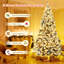 Arbre de Noël artificiel pin blanc avec 250 lumières claires / blanches-69878701