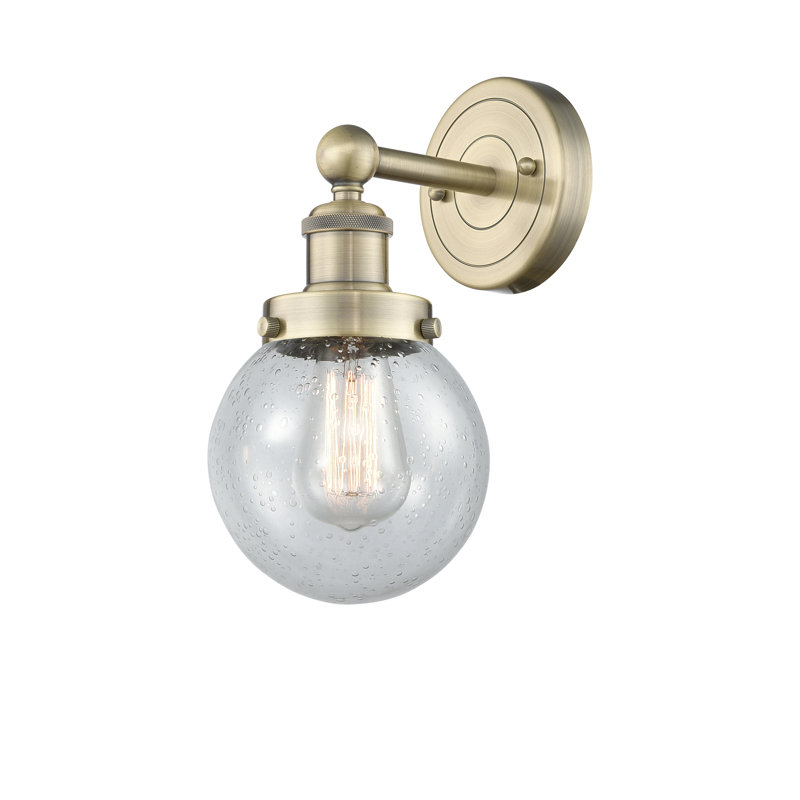 Chickamauga Armed Sconce, Seedy, Antique Brass