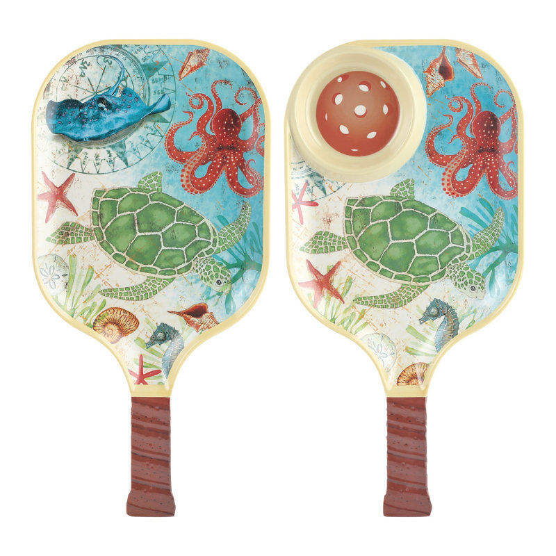 15 3/4" Pickleball Paddle Tray S2, Sea Life
