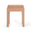 Tabouret de designer en coton et terre cuite Kora-965303209