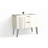 Avila 42" W Freestanding Single Bathroom Vanity with Dawson Leg