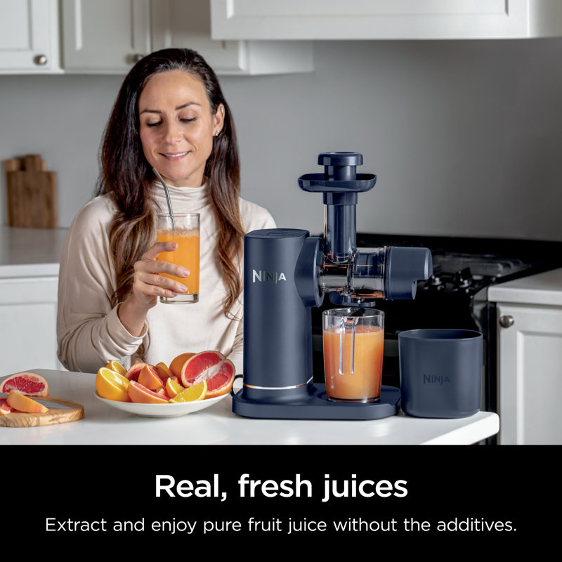 Ninja JC151 NeverClog Cold Press Juicer, Powerful Slow Juicer with Total Pulp Control, Countertop, Electric, 2 Pulp Functions, Dishwasher Safe, 2nd Generation,