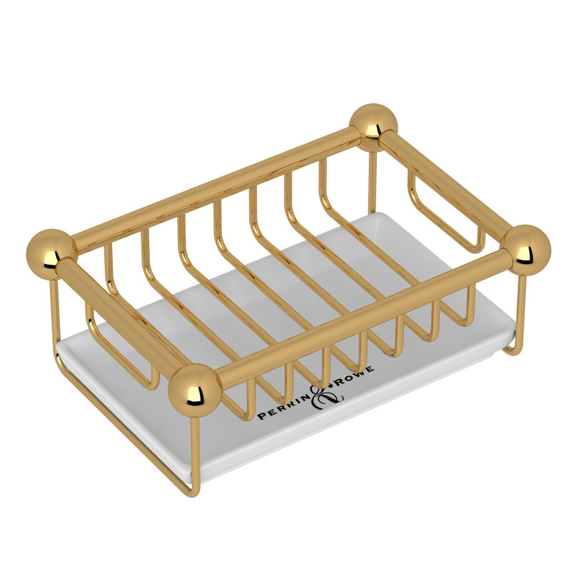 Perrin & Rowe Soap Basket, English Gold