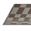 Tapis gris à carreaux lavable à la machine