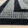 Alfa Rich Candelario Black Washable Woven Cotton Area Rugs for Living Room Bedroom Kitchen Dining