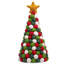  Arbre de Noël en laine feutrée à la main MODWOOL 12 po (tons de Noël)-106364329