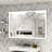 60X40 Inch Oversized LED Bathroom Mirror Wall Mounted Mirror With 3 Color Modes  Aluminum Frame Large Wall Mirror For Bathroom