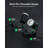 6 Light Black Track Lighting Kit, Modern LED Track Lighting Fixtures Ceiling, Flexibly Rotatable LED Light Head With Acrylic Ring(GU10, Bulbs Not Included)