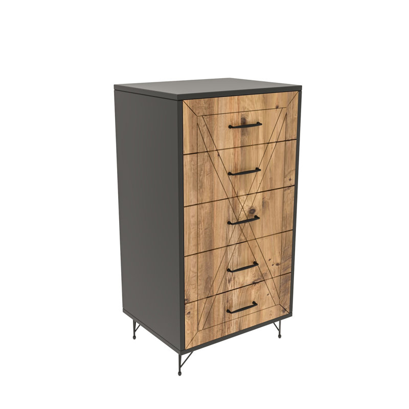 Nutt 19.7 " W 5 - Drawer Dresser