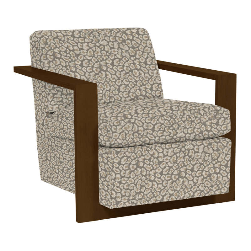 Thom Filicia Home 32" Wide Upholstered Armchair, Nadia Steam, Havana